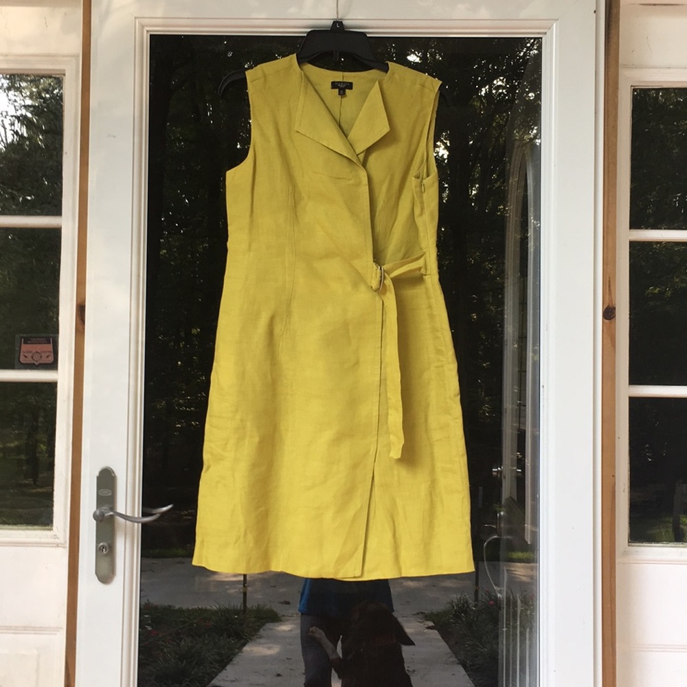 Green Linen Dress